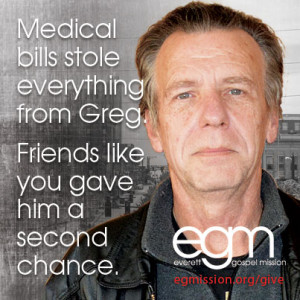 Medical bills stole everything from Greg. Friends like you gave him a second chance.
